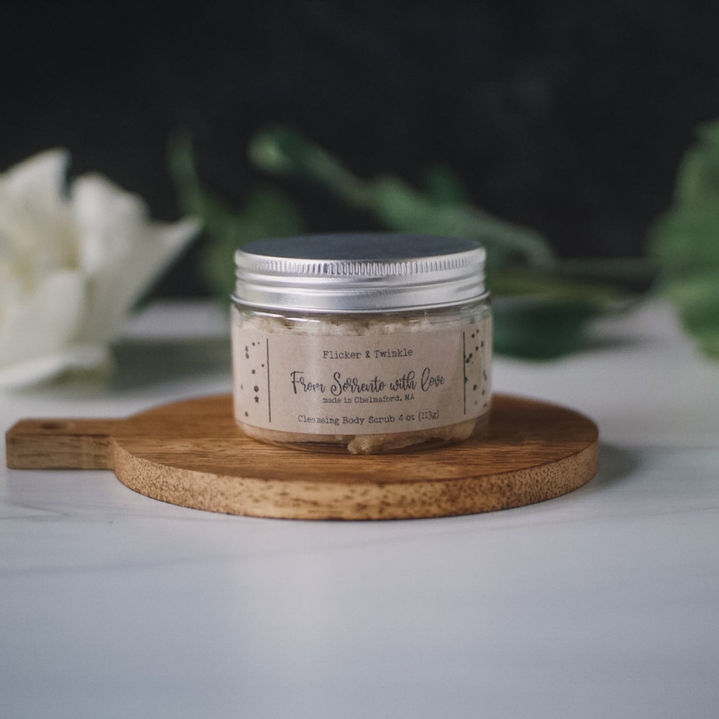 From Sorrento Cleansing Sugar Scrub- lemon scrub