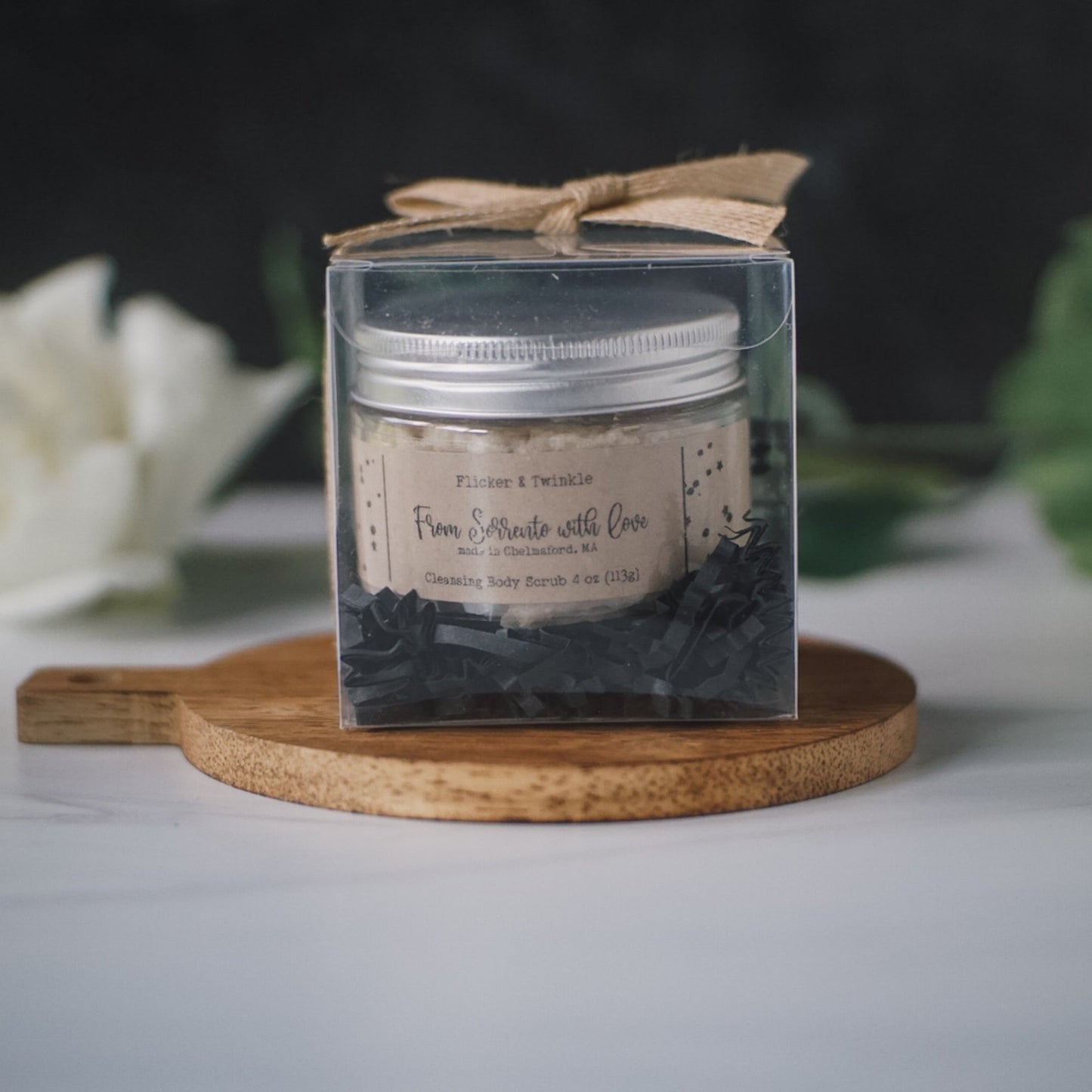From Sorrento Sugar Scrub gift box lemon scrub