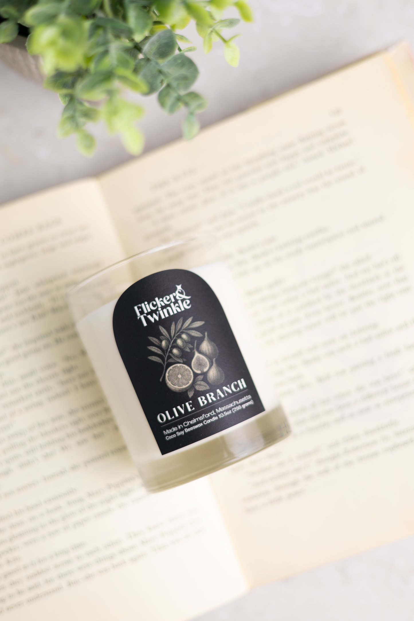 Olive Branch Coconut Wax Candle