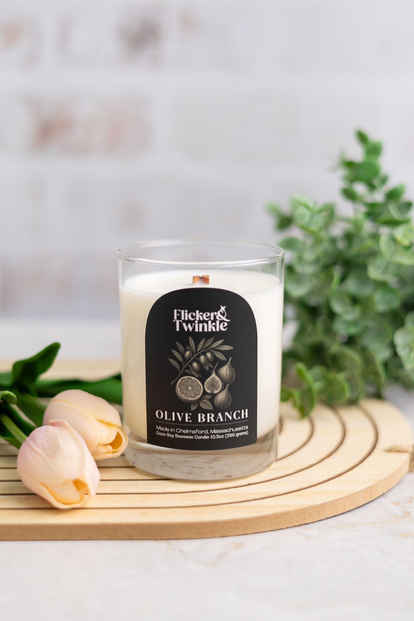 Olive Branch Coconut Wax Candle