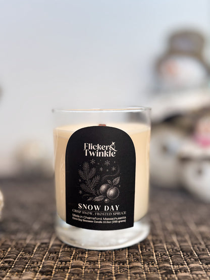 Snow Day Coconut Wax Candle