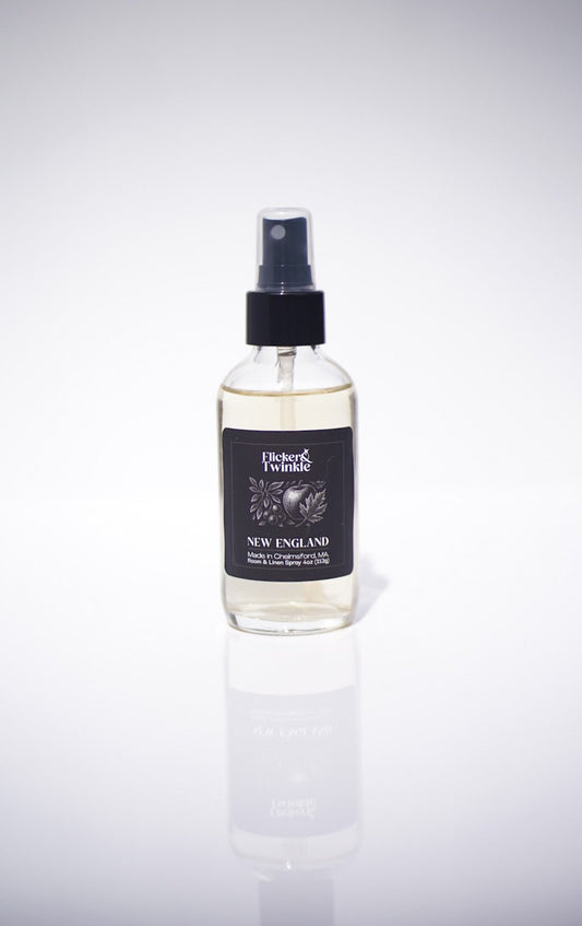 New England Room and Linen Spray, perfect for a luxurious fresh scent on fabrics and rooms.