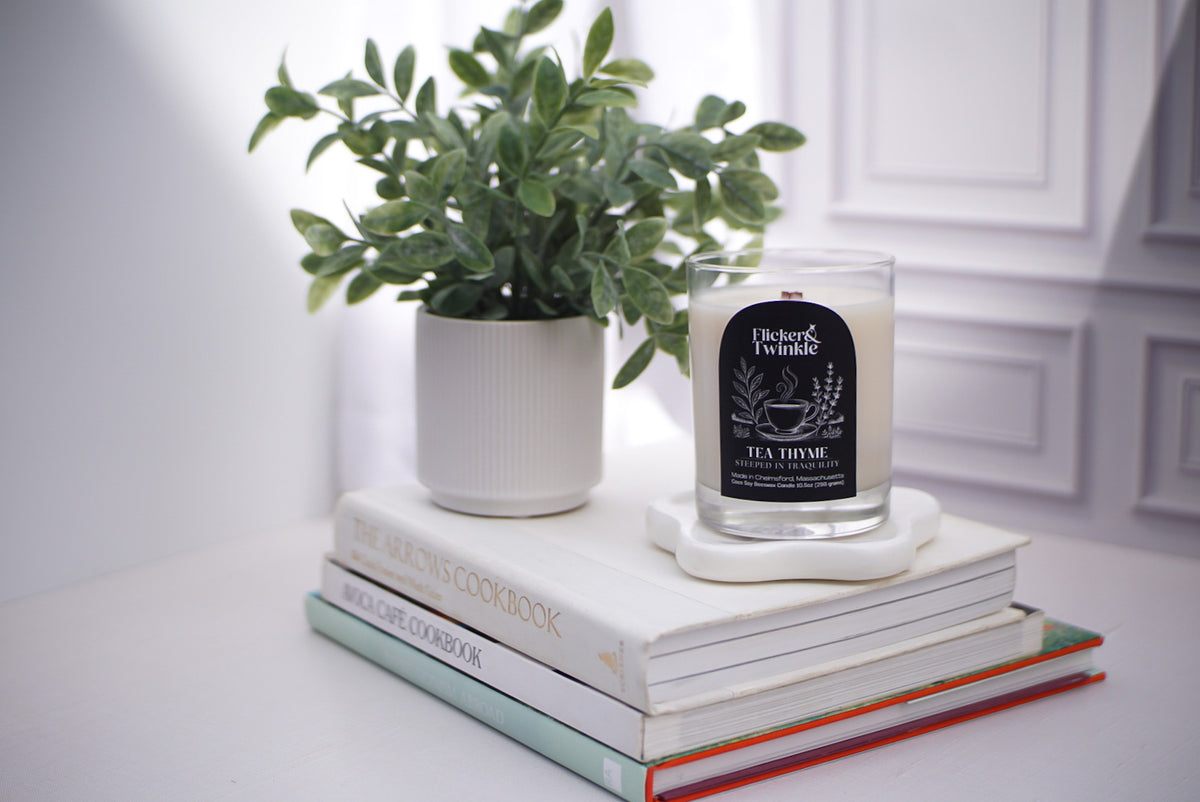 Tea Thyme Coconut Soy Beeswax Candle