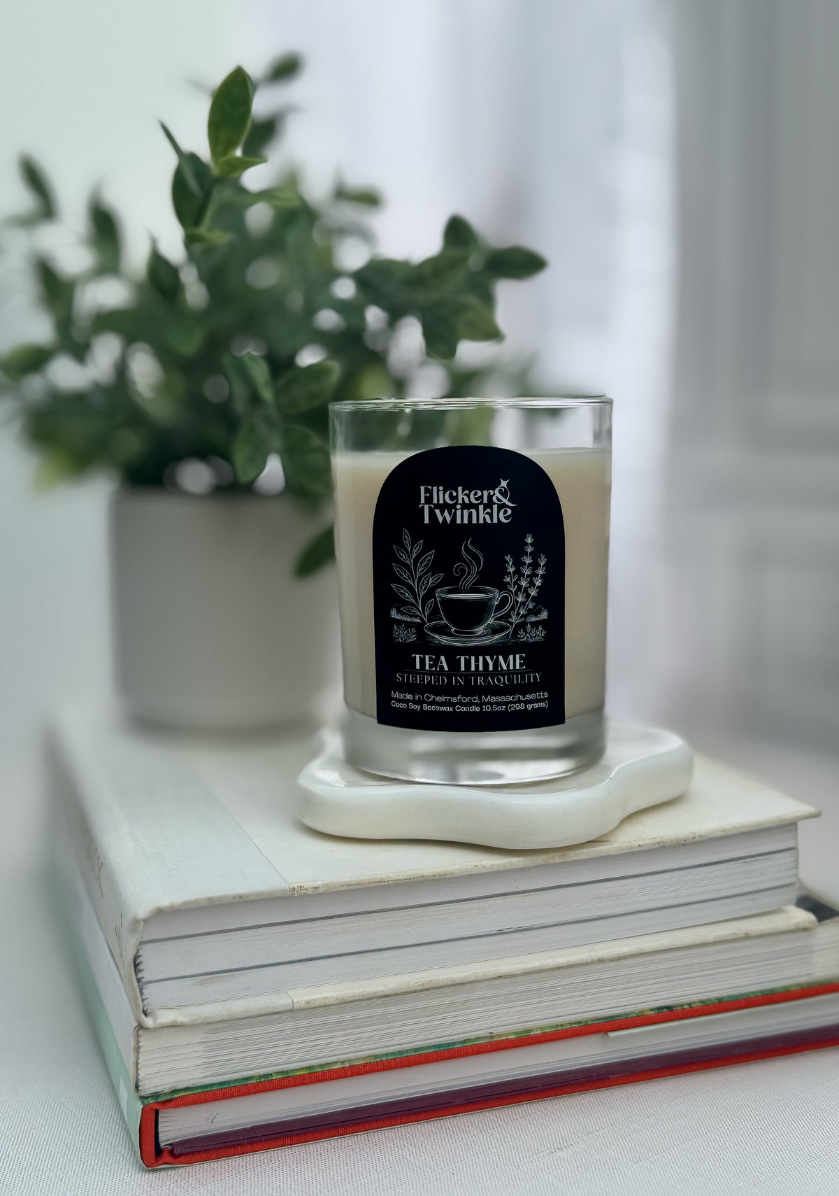 Tea Thyme Coconut Soy Beeswax Candle
