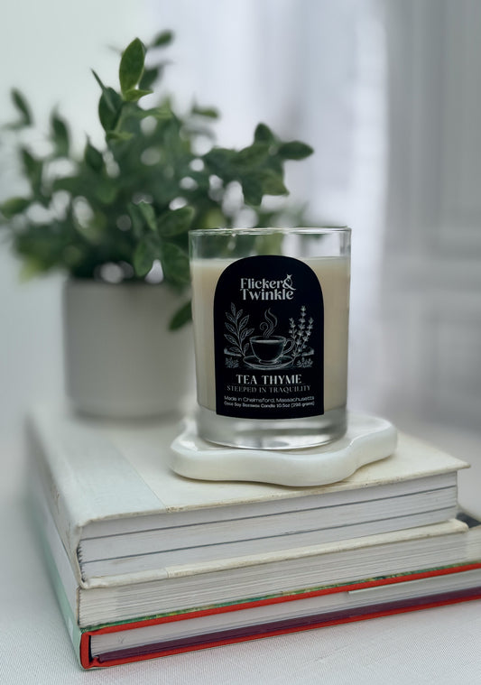 Tea Thyme Coconut Soy Beeswax Candle