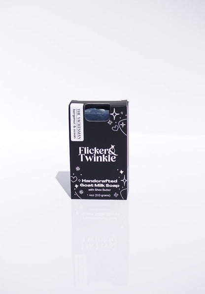 A black box of The Yachtsman Goat Milk Soap with ocean fragrance and shea butter.