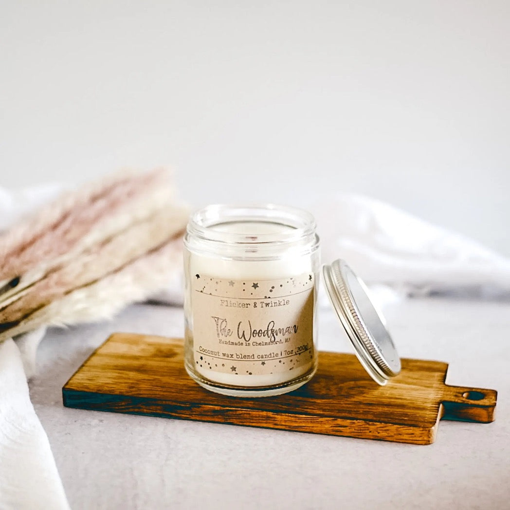 The Woodsman Coconut Wax Candle