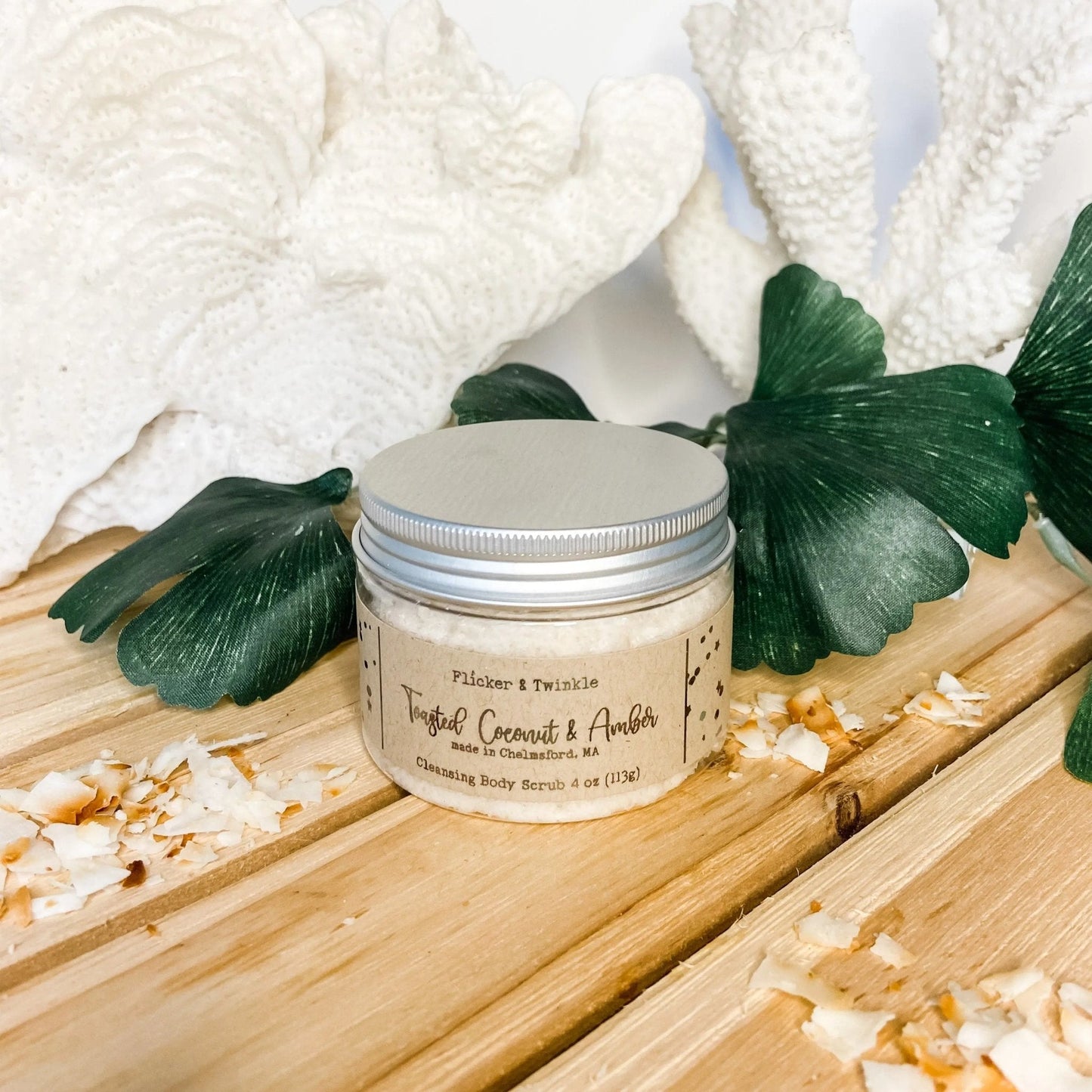 Toasted Coconut and Amber Cleansing Sugar Scrub