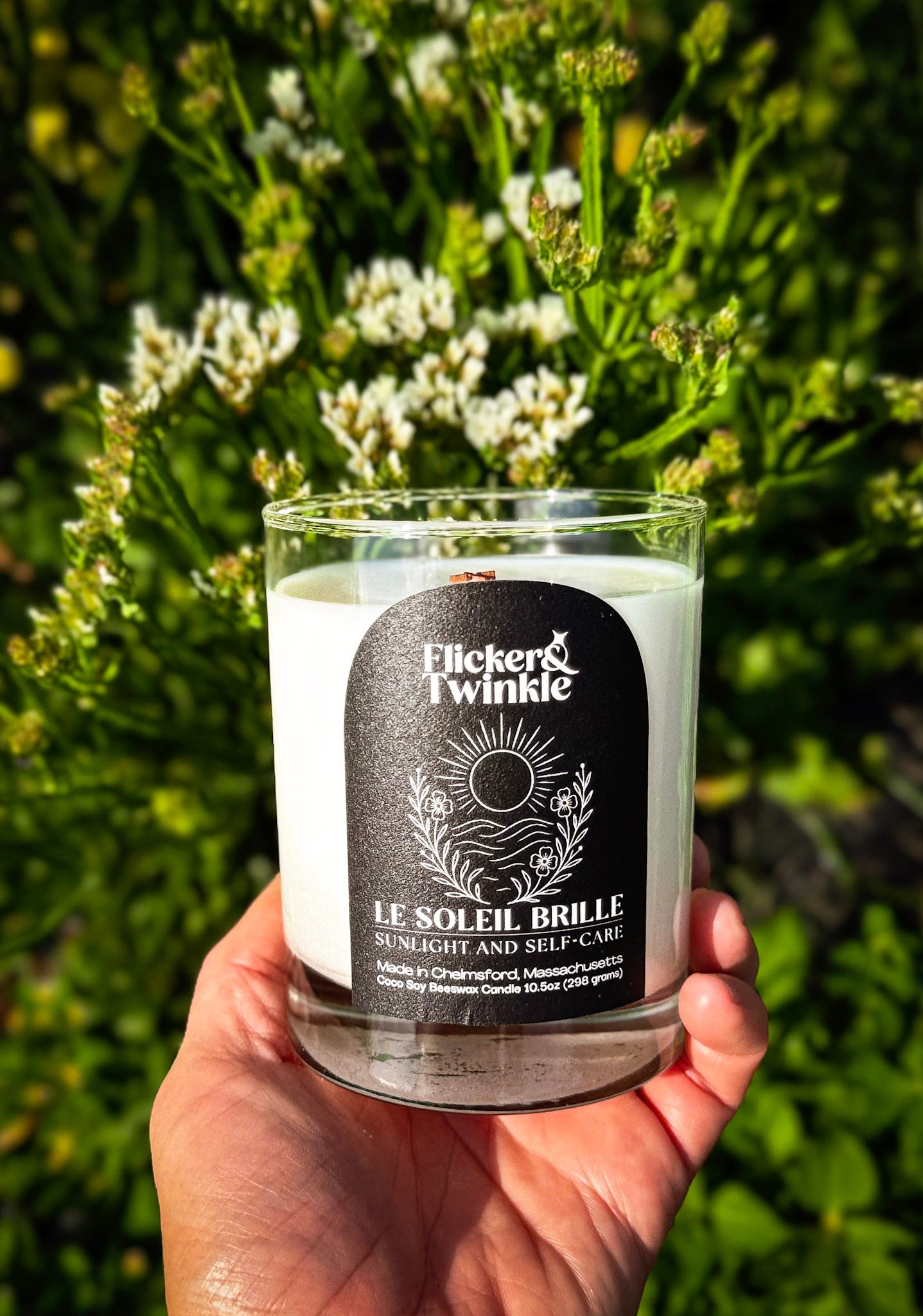 le Soleil Brille Coconut Soy Beeswax Candle